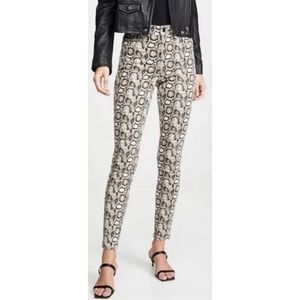 Good American Good Legs Snakeskin Print High Rise Skinny Jeans Size 2/26